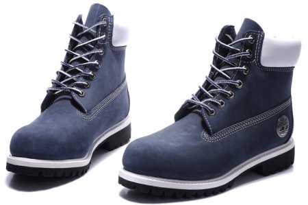 Timberland Classic 6 inch Blue White Boots