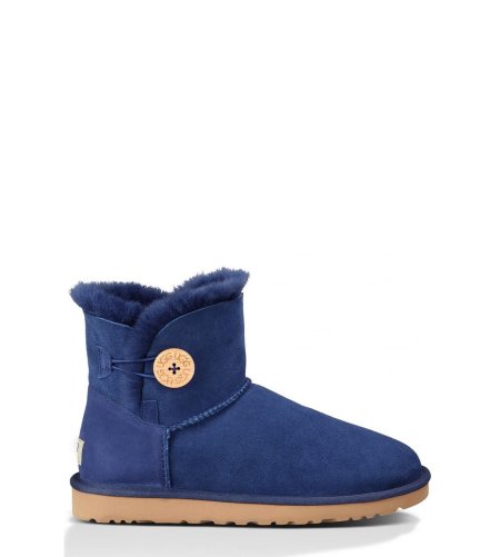 UGG Mini Bailey Button Blue UGG Mini Bailey Button Blue