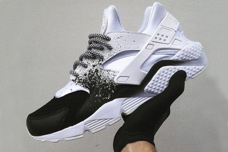 Nike Air Huarache Custom White Black Nike Air Huarache Custom White Black